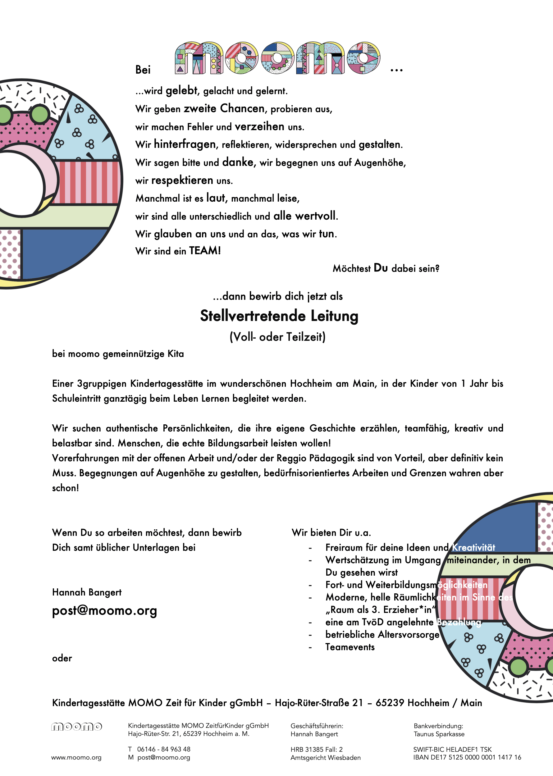 Bildschirmfoto stellv. Leitung